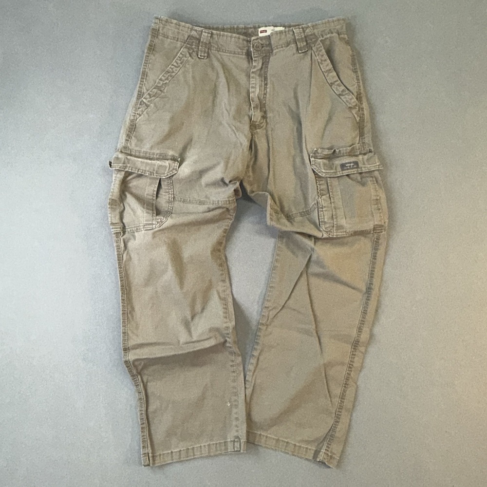 Men's Wrangler Workwear Utility Cargo Pants Tan 34x30